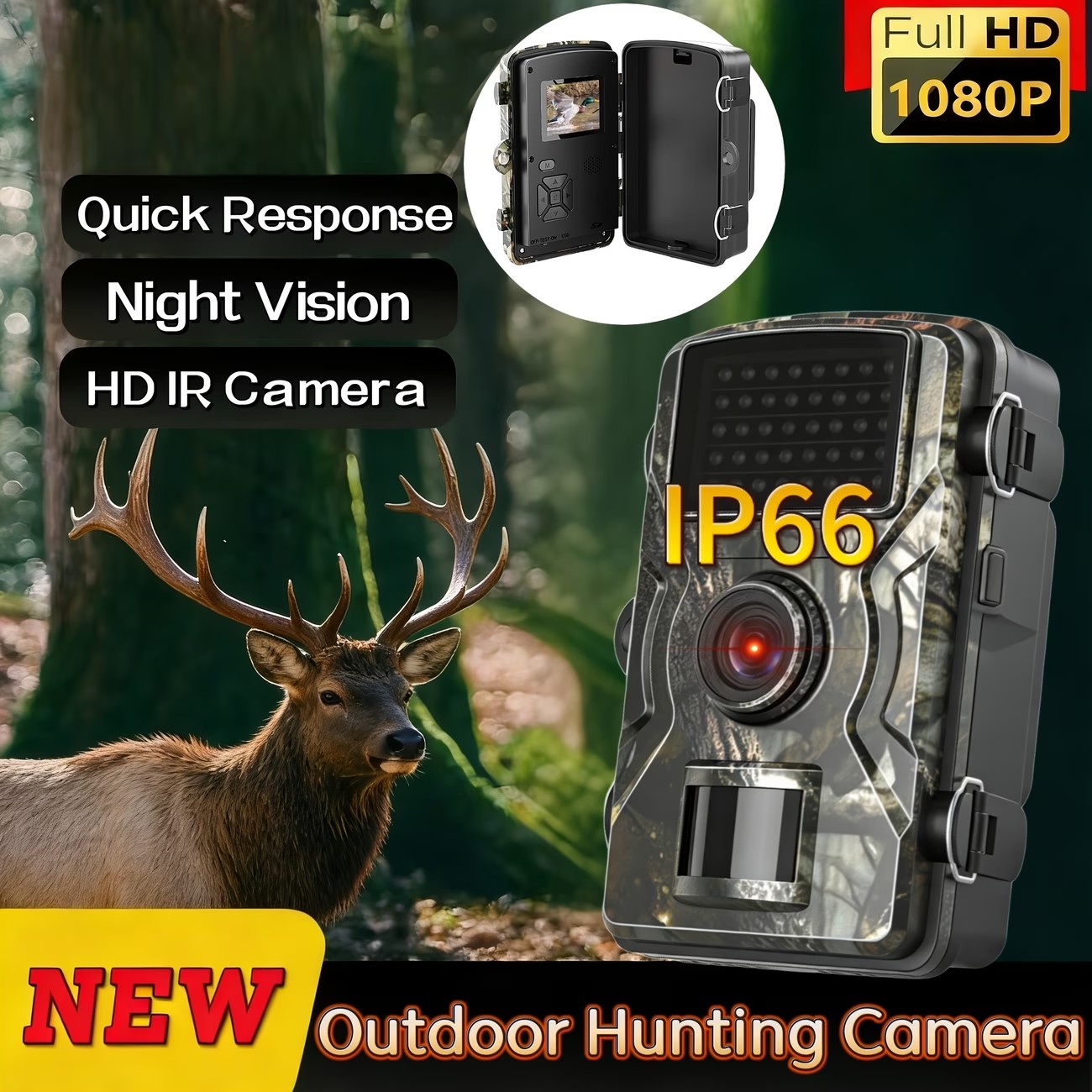 Outdoor Hunting Camera Wireless - Açık Hava Av Kamerası 1080P PIR