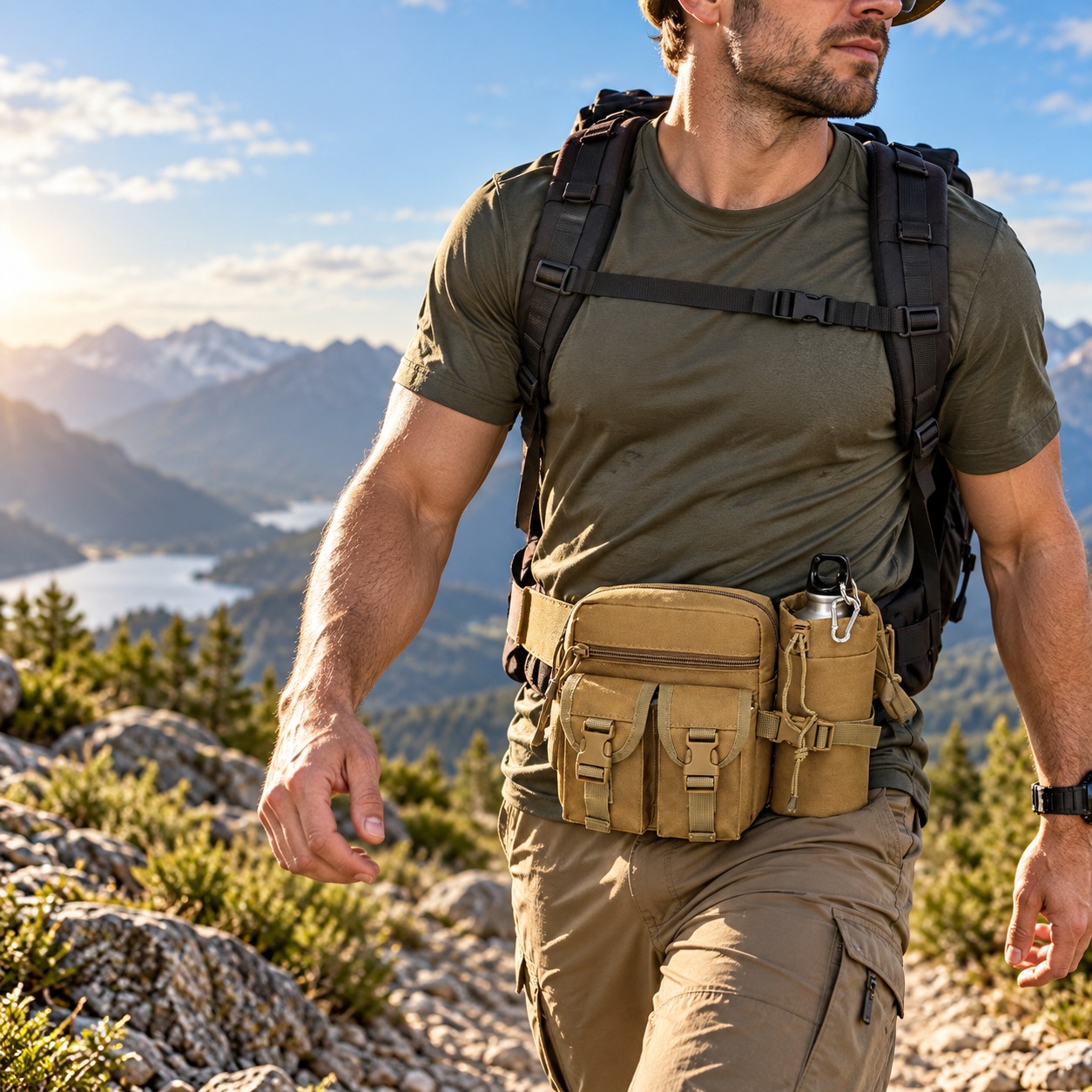Outdoor Hunting Packs - Çok Fonksiyonlu Taktik Bel Çantası, Su