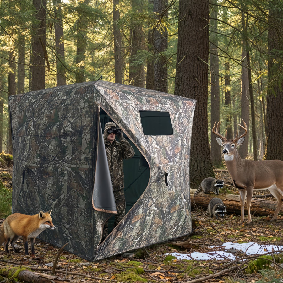 Hunting & Outdoor Supplies - Kamuflajlı Açılır Avcılık Sığınağı Kolay Kurulumlu