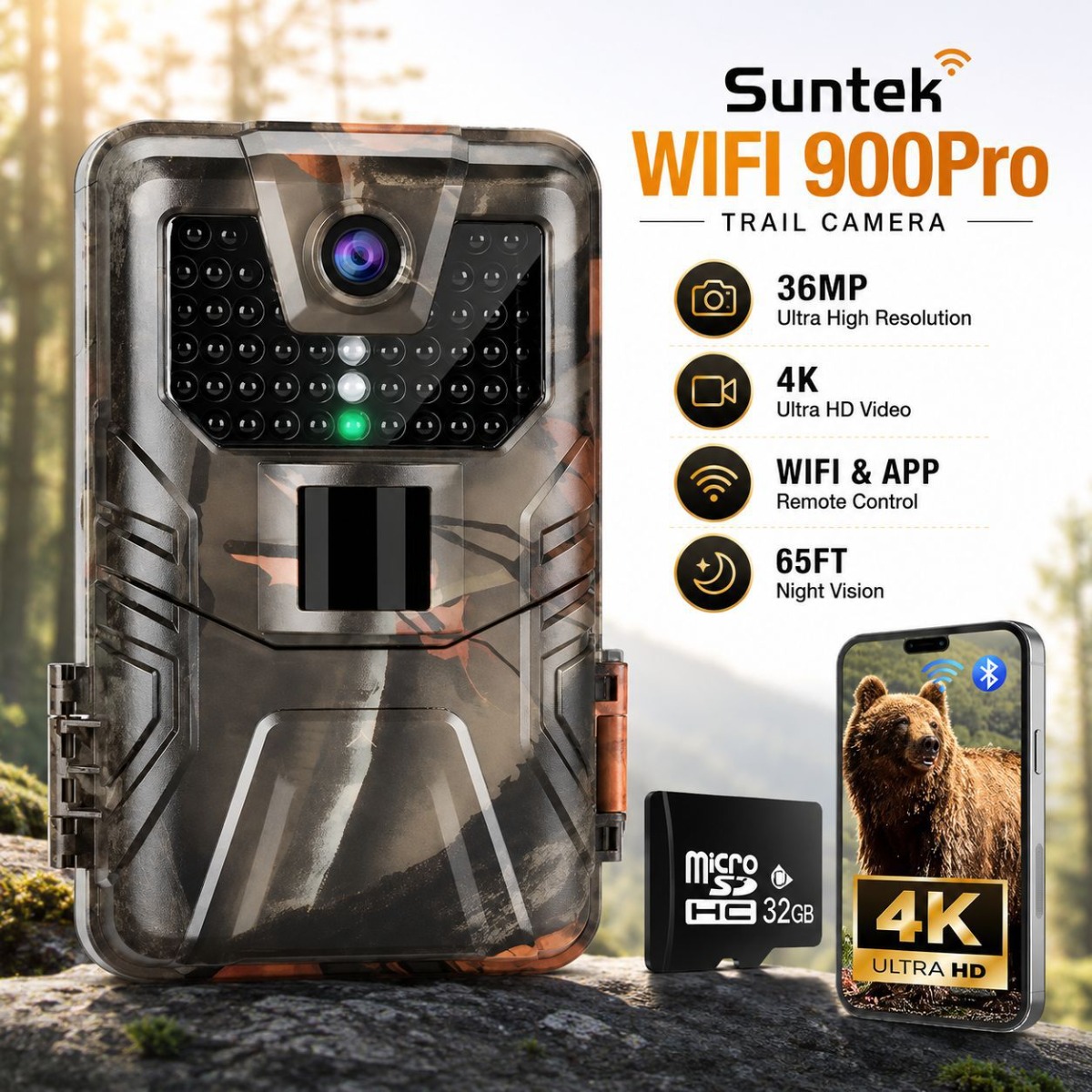 Outdoor Hunting Camera Wireless - 4K Dış Mekan Wifi Av Kamerası