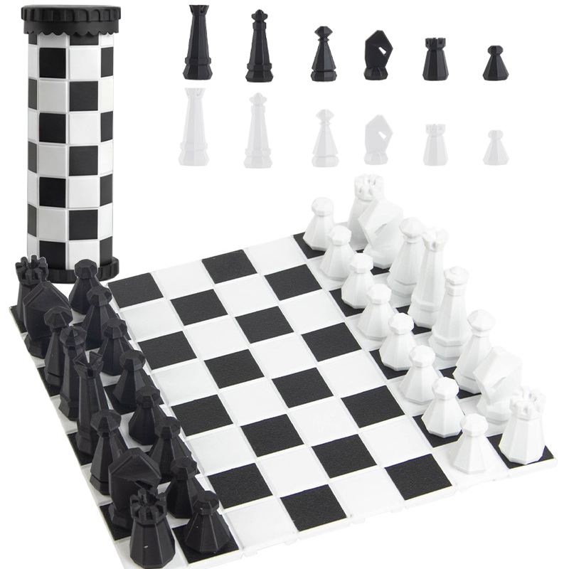 Outdoor Hunting Toys - 2 in 1 Taşınabilir Satranç Oyun