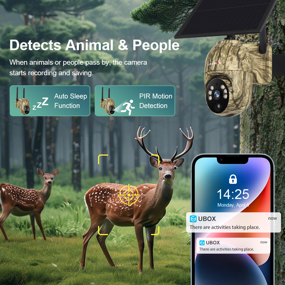LS vizyon 2K güneş güvenlik ka - Outdoor Hunting Camera Wireless incelemesi ve fiyatı