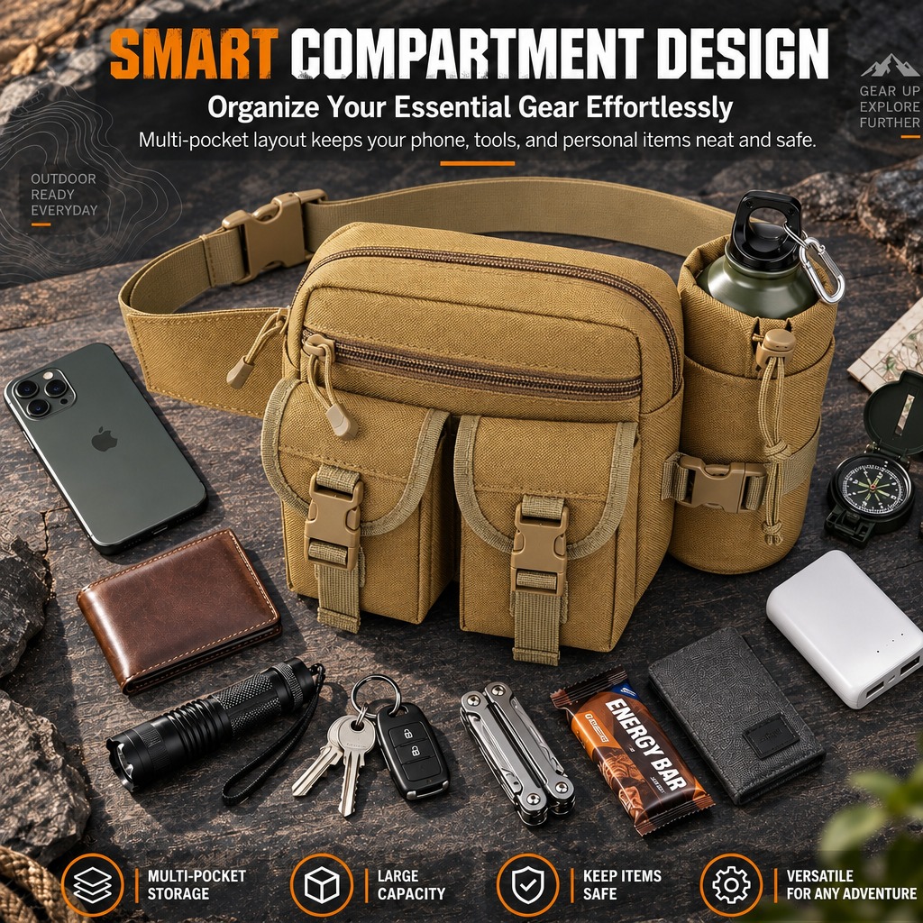 Çok Fonksiyonlu Taktik Bel Çan - Outdoor Hunting Packs incelemesi ve fiyatı